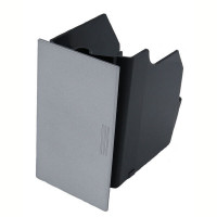 Tresterbehälter mit Blende in silber für Saeco Moltio